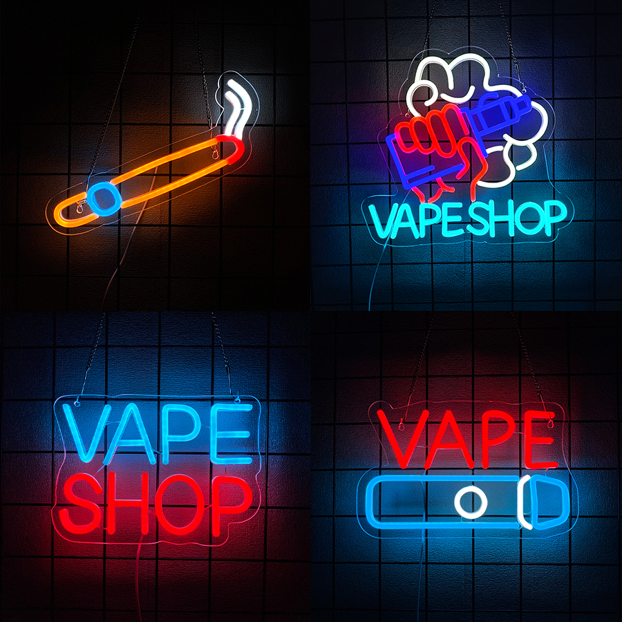 Vaping Store - Smoke Series Neon Sign For Wall