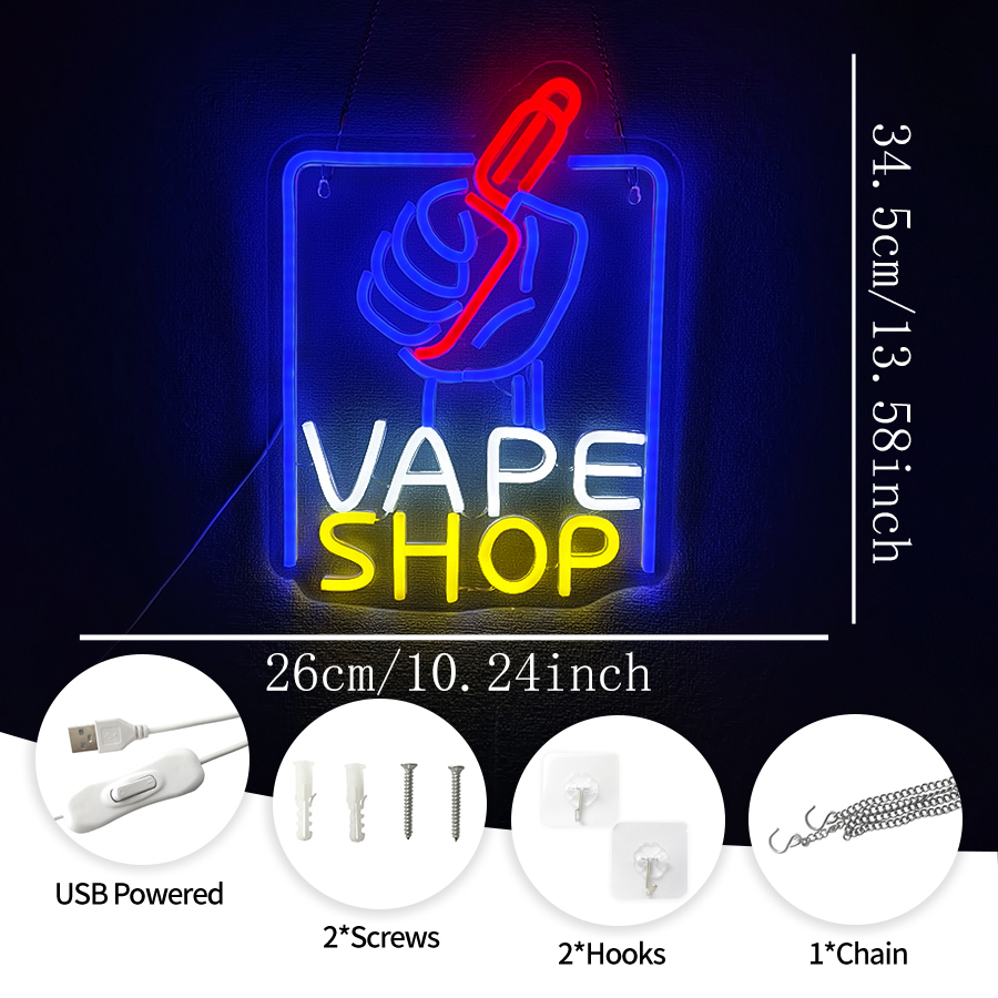 VAPE Shop Neon Sign for Smoke  - Vaping Store 리뷰 및 가격