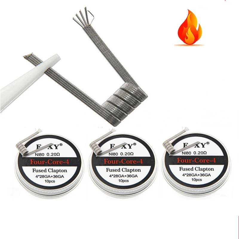 10pcs/box Ni80 Prebuilt Coil 2 - Vape Accessory 리뷰 및 가격