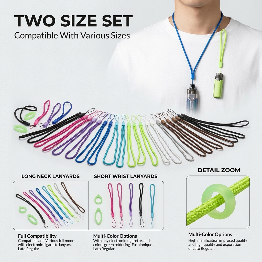 Universal Silicone Lanyard Set - Vape Band Silicone 리뷰 및 가격