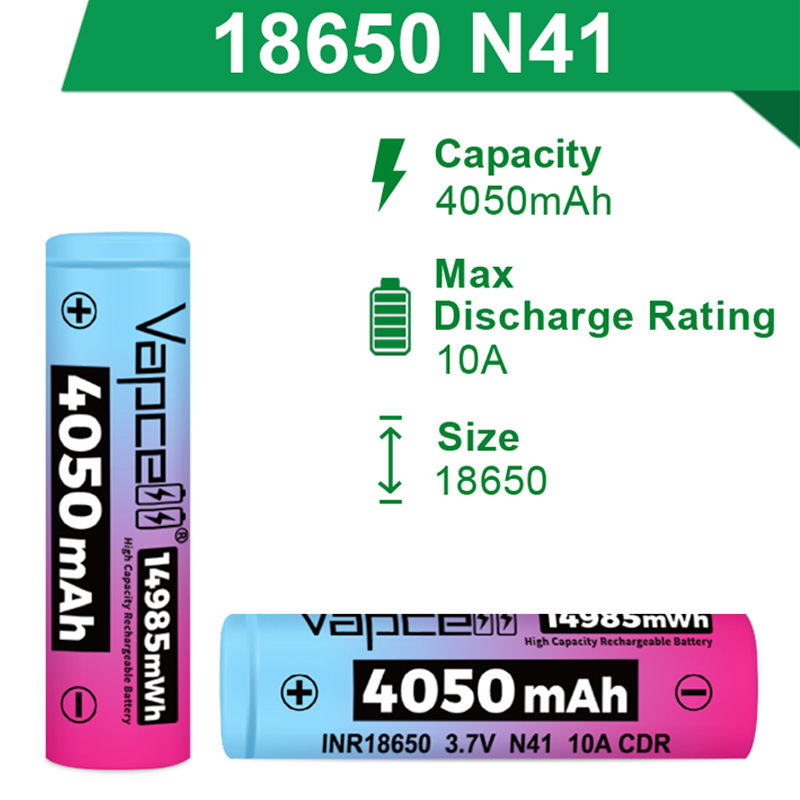 Original Vapcell N41 INR 18650 - Vape Battery 18650 리뷰 및 가격