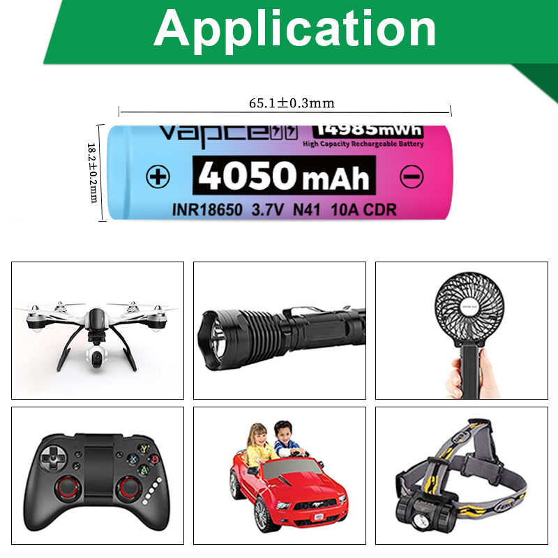 Original Vapcell N41 INR 18650 - Vape Battery 18650 리뷰 및 가격