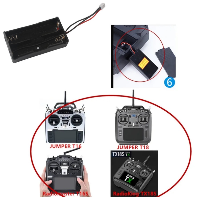 RadioMaster TX16S 2S 18650 Bat - Battery Case Storage 리뷰 및 가격