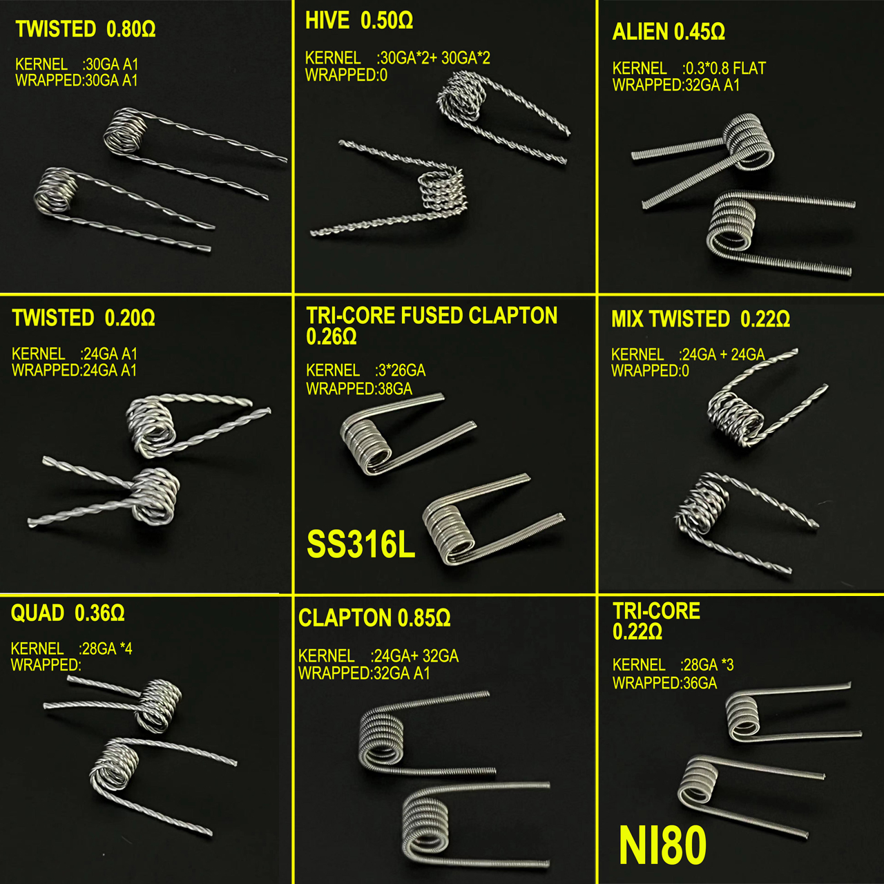 Spring Resistance ID 3.0mm 0.2 - Clapton Wire Pre Built 리뷰 및 가격