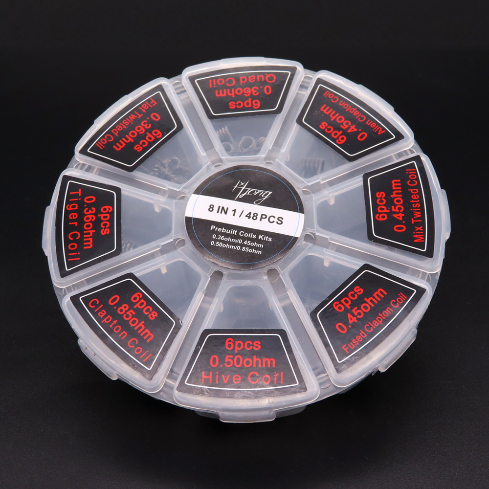 48pcs/set Premade Coils RTA RD - Clapton Wire Pre Built 리뷰 및 가격