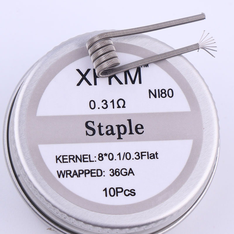 NEW XFKM 10pcs/box NI80 High D - Clapton Wire Pre Built 리뷰 및 가격