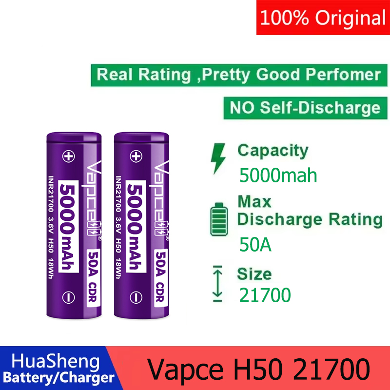 Newest Released Vapcell H50 IN - Vape Battery 18650 리뷰 및 가격