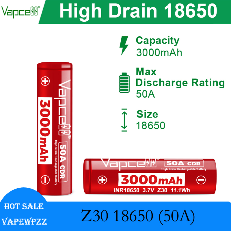 High Drain INR18650 Battery Va - Vape Battery 18650 리뷰 및 가격