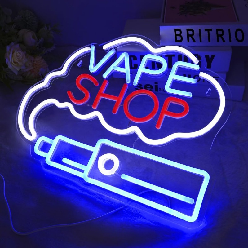 LED VAPE SHOP Smoke Neon Sign  - Vaping Store 리뷰 및 가격