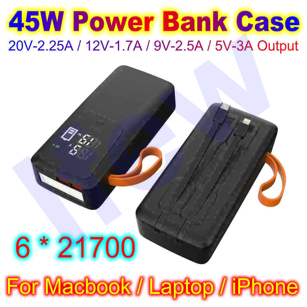 45W Power Bank Case For Macboo - Battery Case Storage 리뷰 및 가격