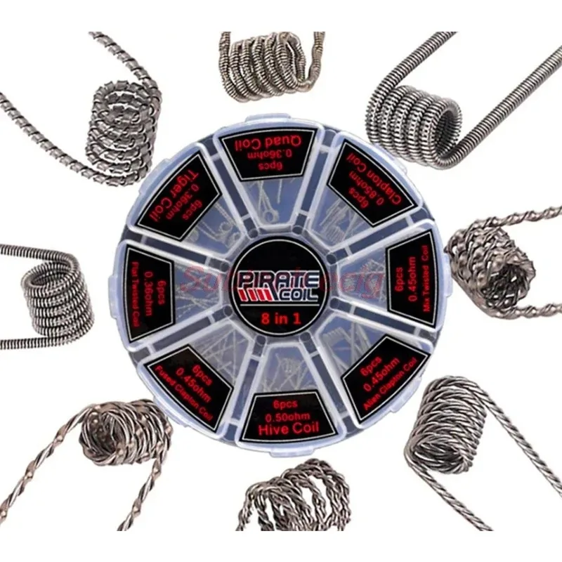 Original Pirate Ni80 8 in 1 Pr - Clapton Wire Pre Built 리뷰 및 가격