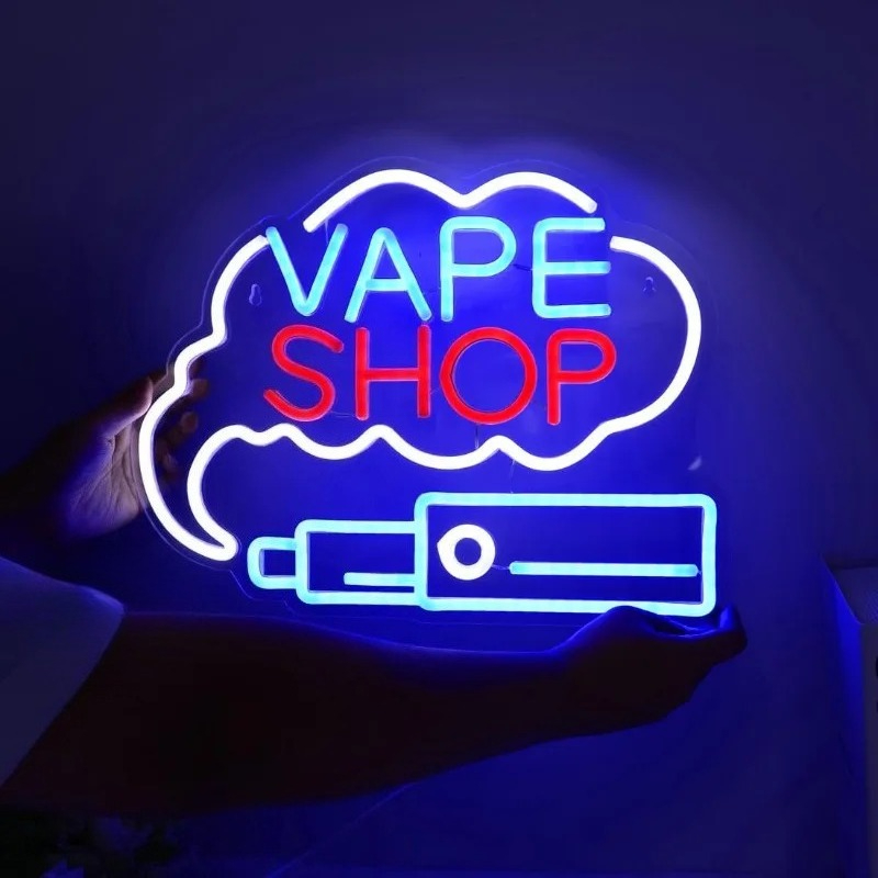 LED VAPE SHOP Smoke Neon Sign  - Vaping Store 리뷰 및 가격
